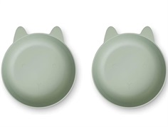 Liewood rabbit dusty mint bowls Solina (2-pack)